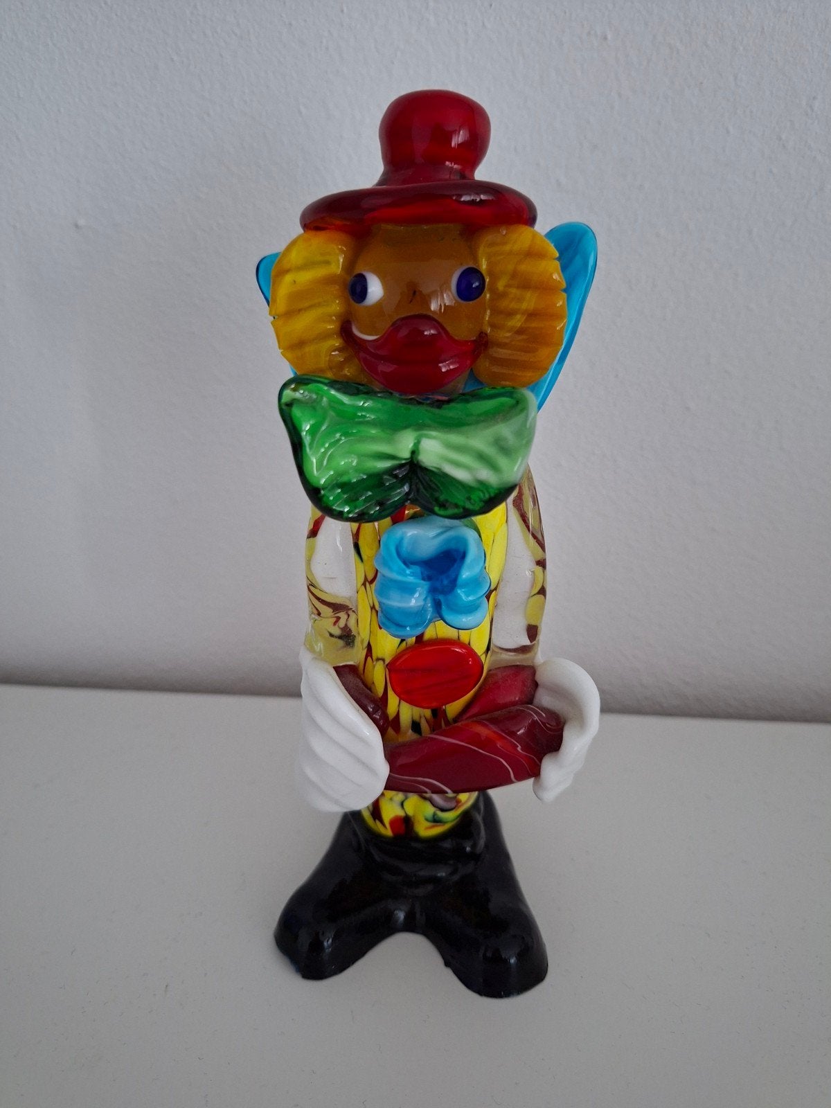 Glazen Clown Beeldje - Kleurrijk en Decoratief (ca. 25cm), Verzamelen, Ophalen of Verzenden, Zo goed als nieuw, Mens