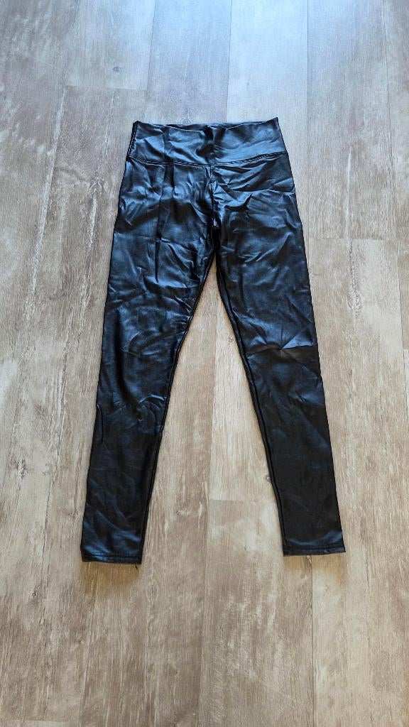 Leatherlook legging M/L, Kleding | Dames, Legging, Zwart, Maat 40/42 (M), Ophalen of Verzenden