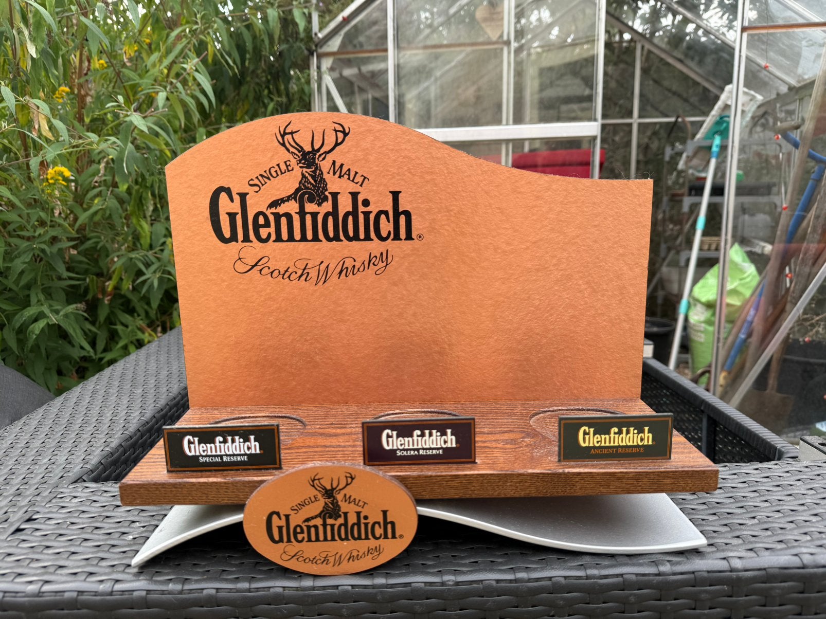 Glenfiddich whiskyrek, Verzenden, Zo goed als nieuw, Reclamebord