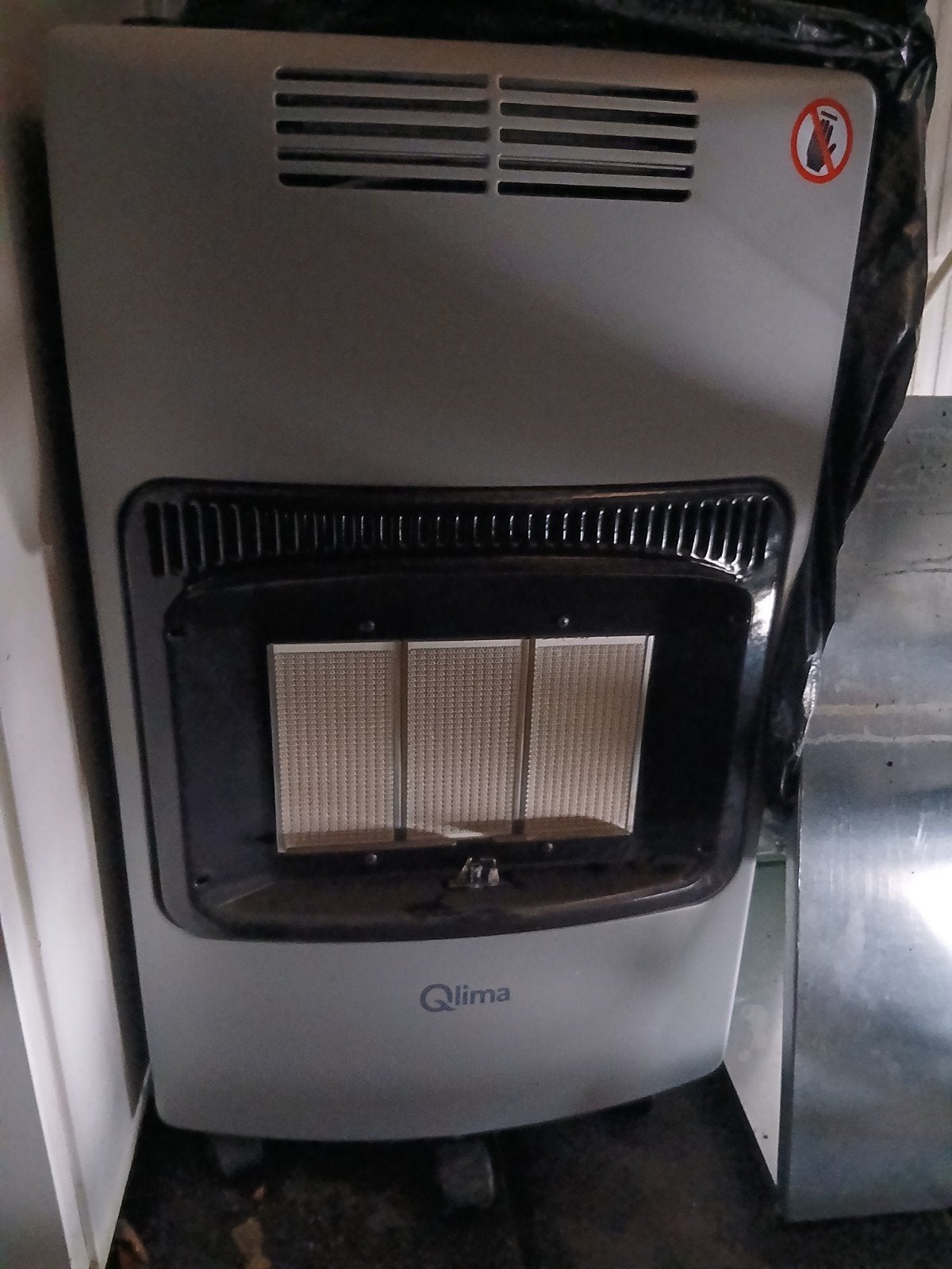 Qlima Gaskachel GH 959 RF - Grijs, Metaal, Ophalen of Verzenden