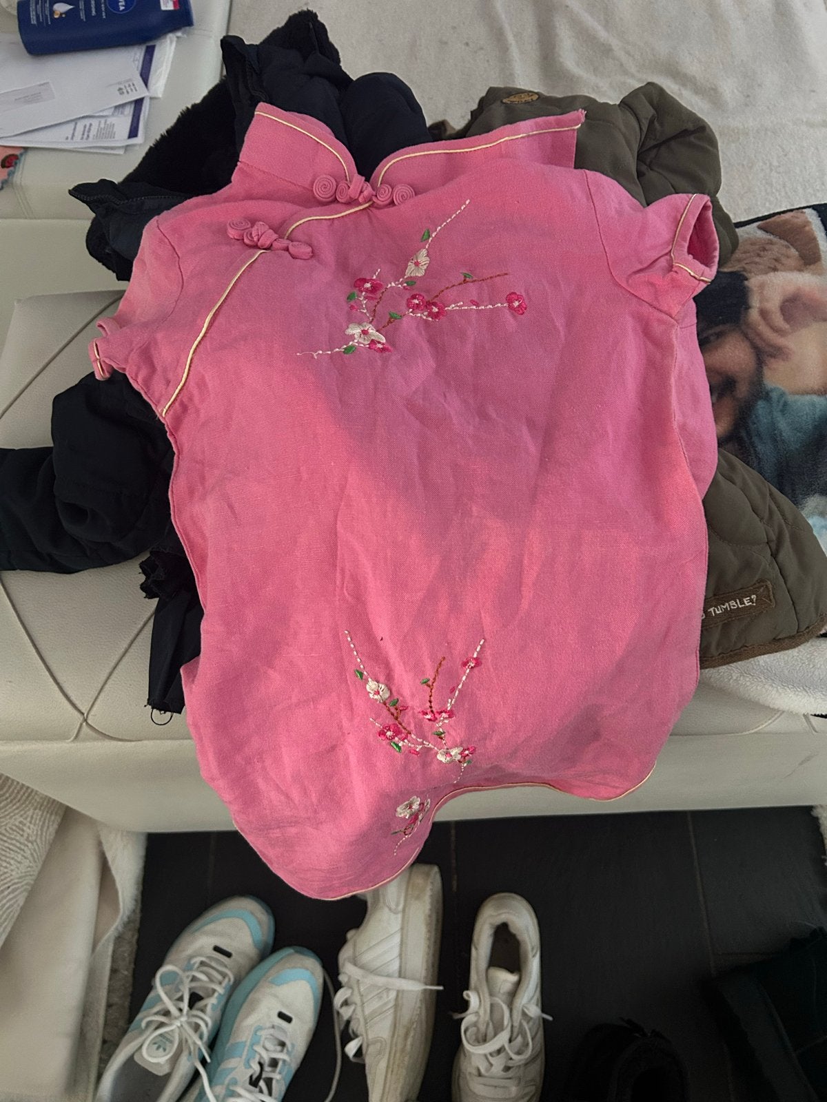 Roze Chinese Jurk voor Meisjes - Maat 6, Ophalen, Zo goed als nieuw, Meisje