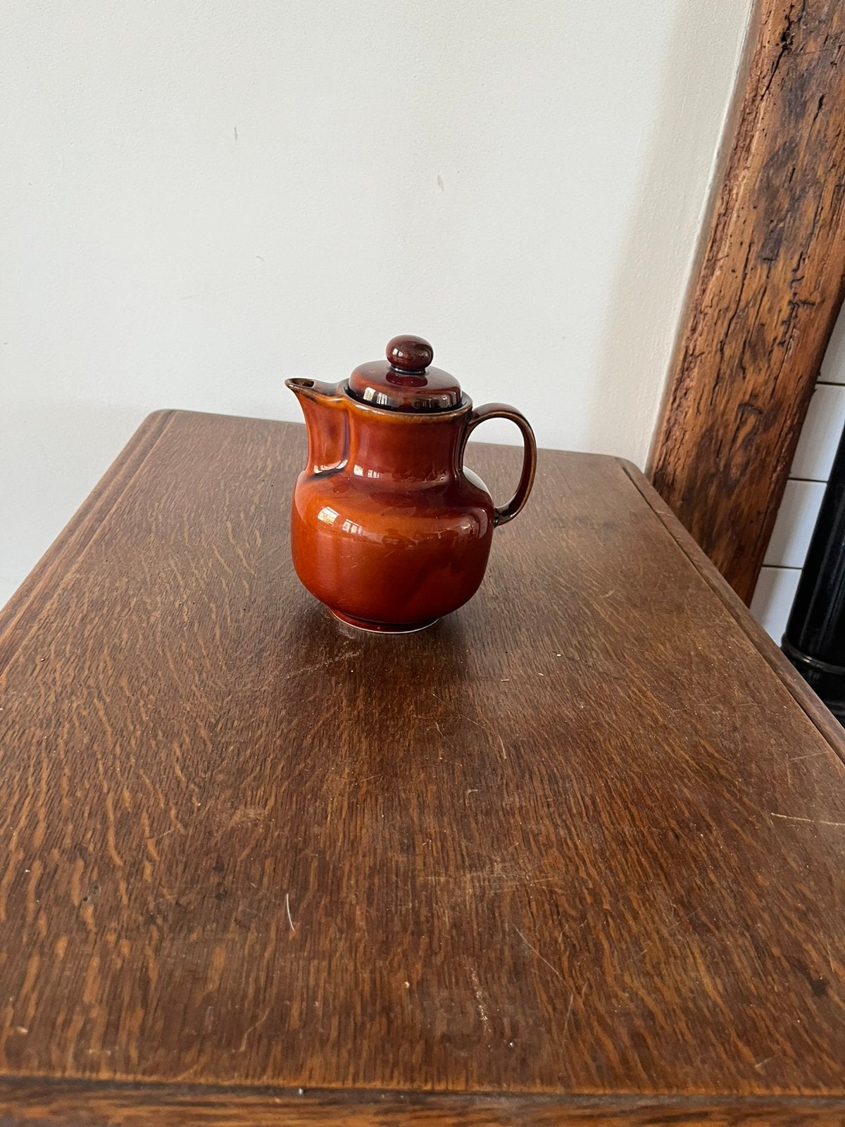 theepot oranje, Huis en Inrichting, Ophalen, Zo goed als nieuw, Porselein, Theepot