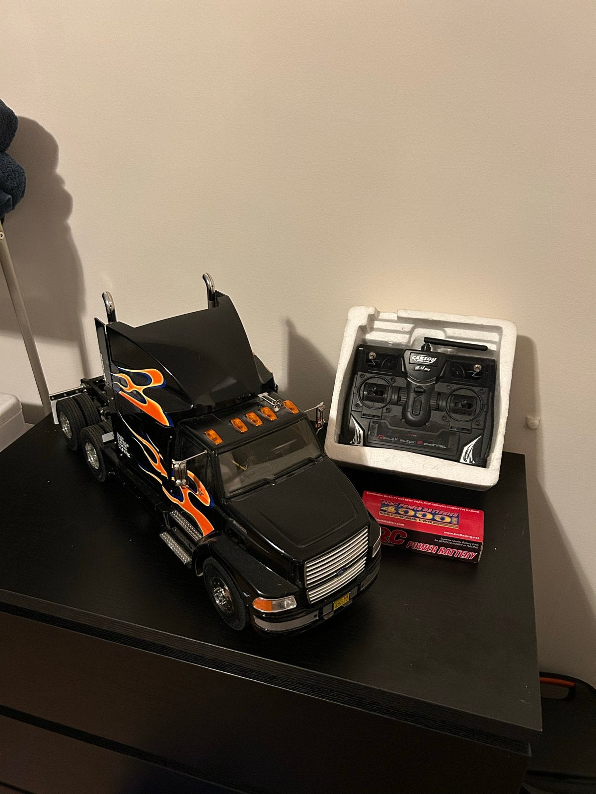 Tamiya Ford Aeromax 1:14 MFC-01 tril en geluidsmodule, Schaal 1:14, Zo goed als nieuw, Auto onroad, RTR (Ready to Run)
