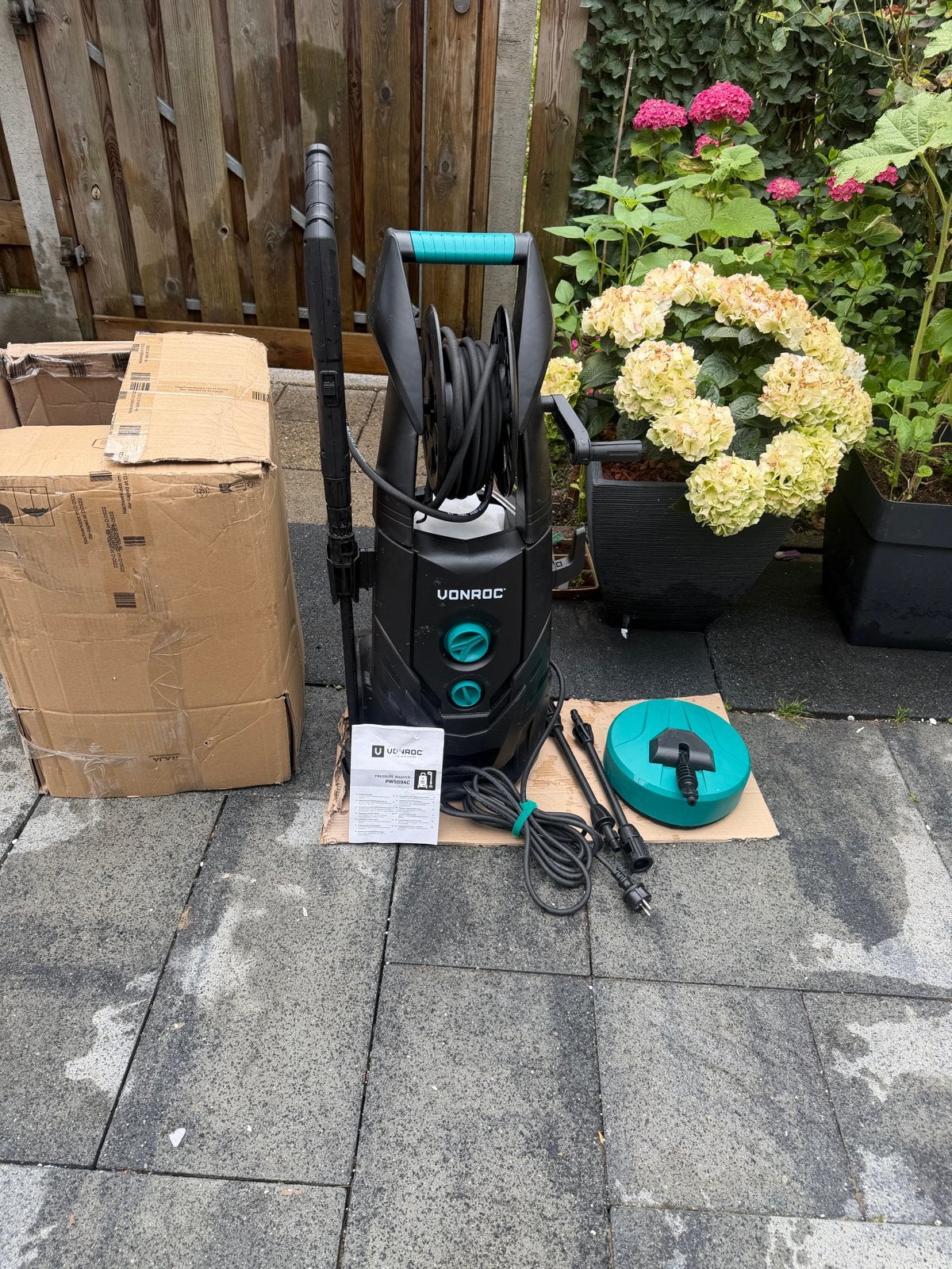 Defecte Vonroc hogedrukreiniger PW509AC - voor onderdelen, Tuin en Terras, Hogedrukreinigers, Ophalen of Verzenden, Gebruikt, Elektrisch