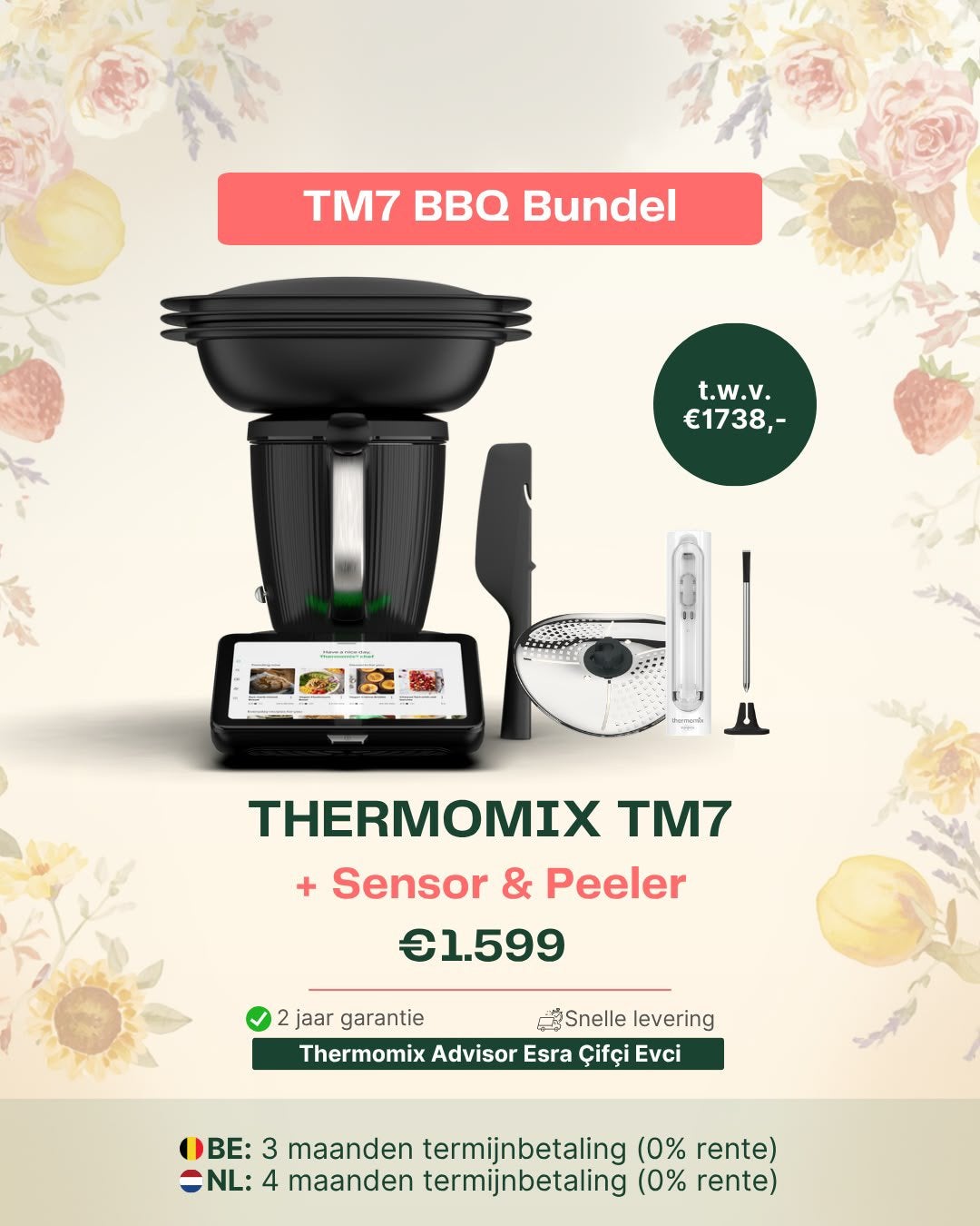 Thermomix TM7 BBQ Bundel, Verzenden, Nieuw, 3 snelheden of meer, 2 tot 3 liter