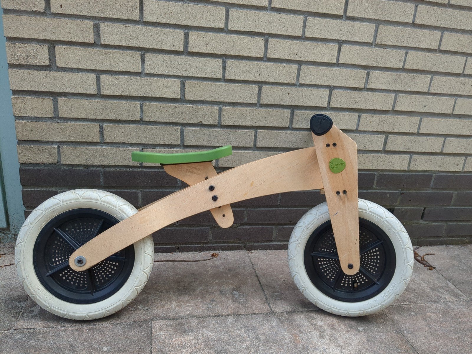 Houten Wishbone Bike loopfiets 3-in-1: twee of drie wielen, Ophalen, Gebruikt, Loopfiets
