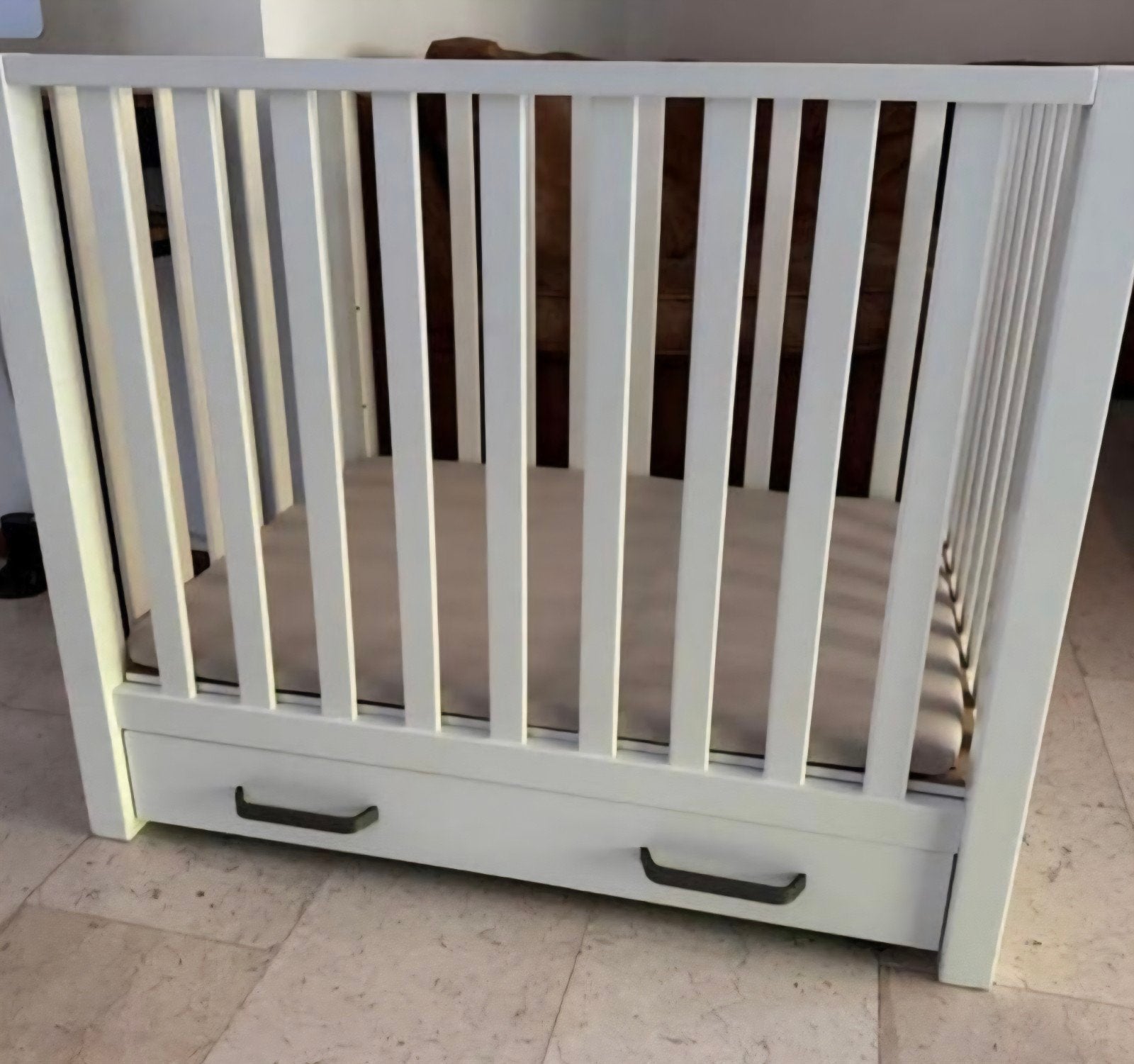 Twf Box Laura 100x80 cm met lade en verstelbare bodem, Kinderen en Baby's, Boxen, Ophalen, Gebruikt, Rechthoekig, In hoogte verstelbaar
