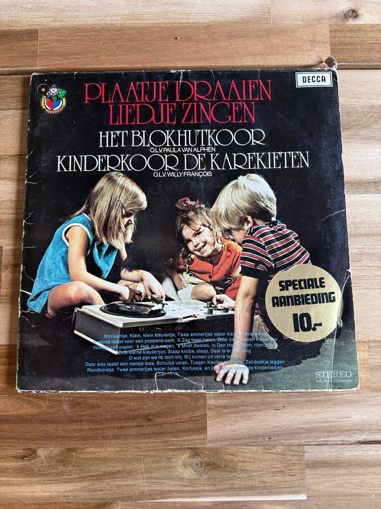 Plaatje Draaien Liedje Zingen - Kinderliedjes LP, Ophalen of Verzenden, Gebruikt, Muziek, Tot 2 jaar