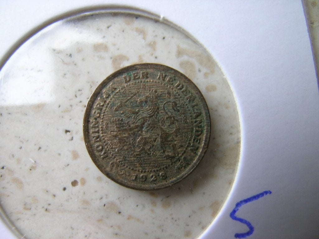 Halve Cent 1928 (nr 5), Ophalen of Verzenden, Overige landen, Losse munt