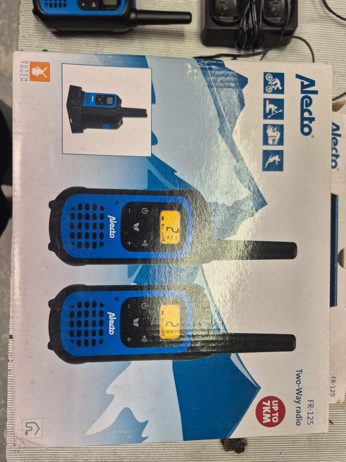 2 sets Alecto FR-125 Walkie Talkie Set - Bereik tot 7 km, Telecommunicatie, Portofoons en Walkie-talkies, Ophalen, 5 tot 15 km
