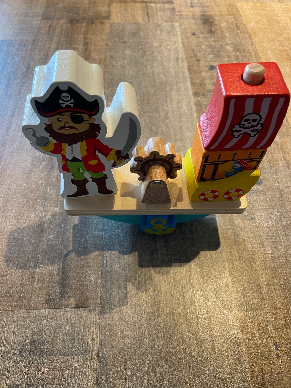 Balans spel piraat hout speelgoed, Kinderen en Baby's, Ophalen of Verzenden, Zo goed als nieuw