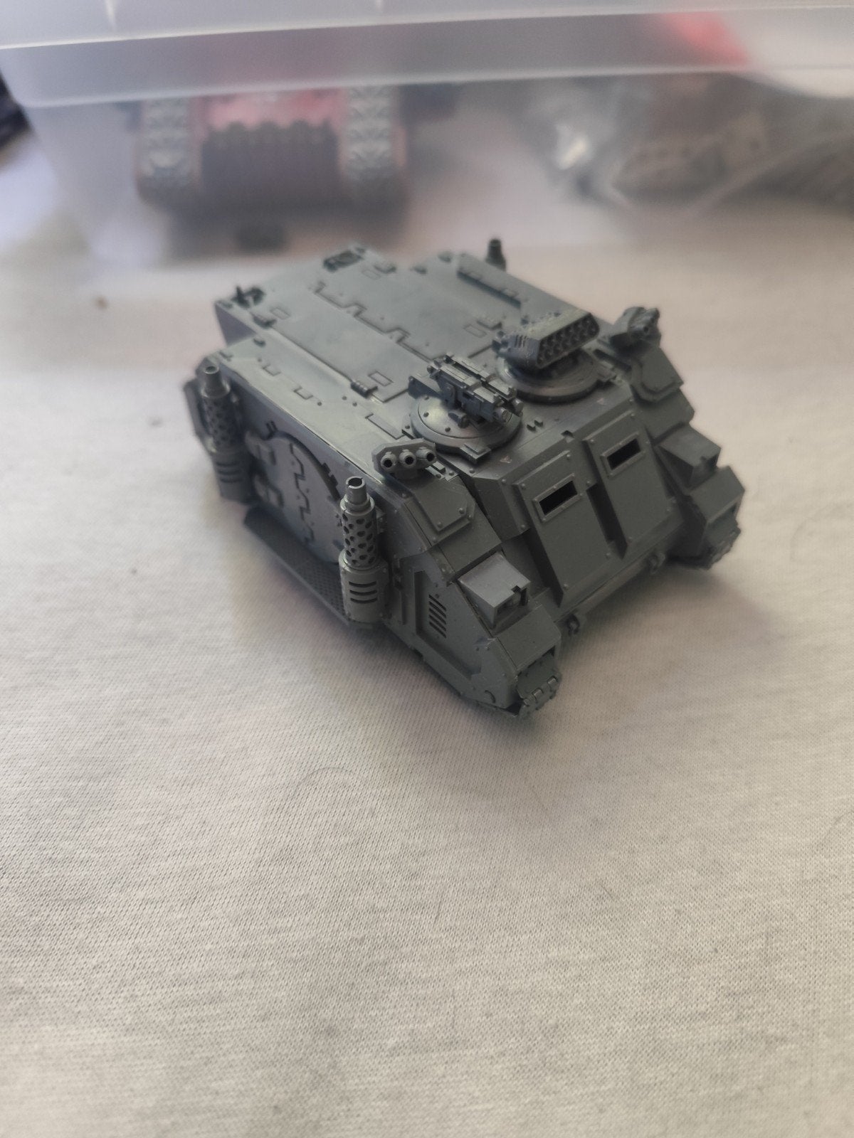 Warhammer 40k Space Marines Rhino, Ophalen of Verzenden, Zo goed als nieuw, Warhammer 40000, Figuurtje(s)