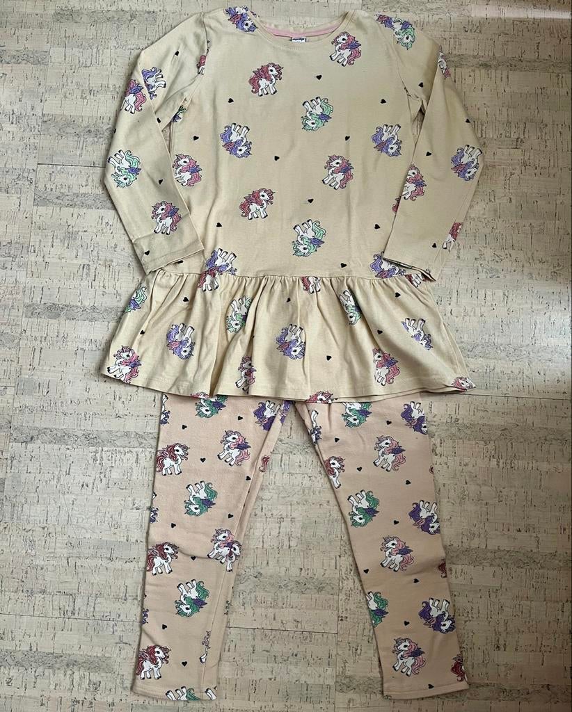 Dopodopo Girls Eenhoorn setje legging & shirt - Maat 128, Ophalen of Verzenden, Zo goed als nieuw, Meisje, Setje