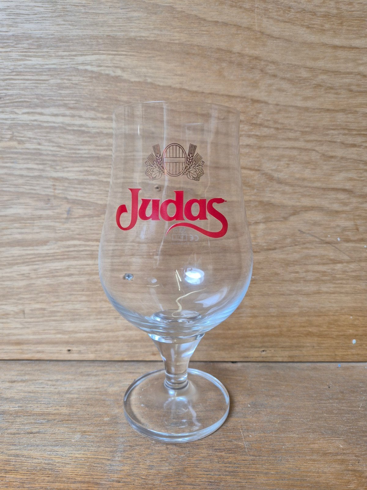 12 Judas bierglazen 0,33L - Nieuw in doos, Ophalen of Verzenden, Nieuw, Glas of Glazen