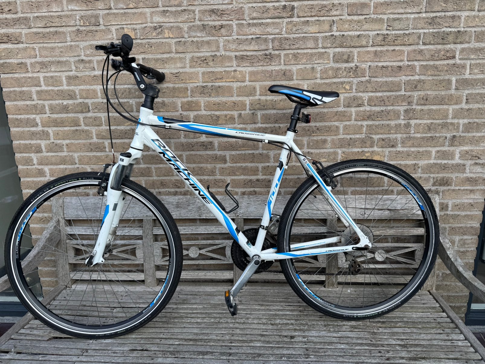 Fiets crossride (Rockmachine) 21 versnellingen, Gebruikt, Vering, Velgrem, Overige maten
