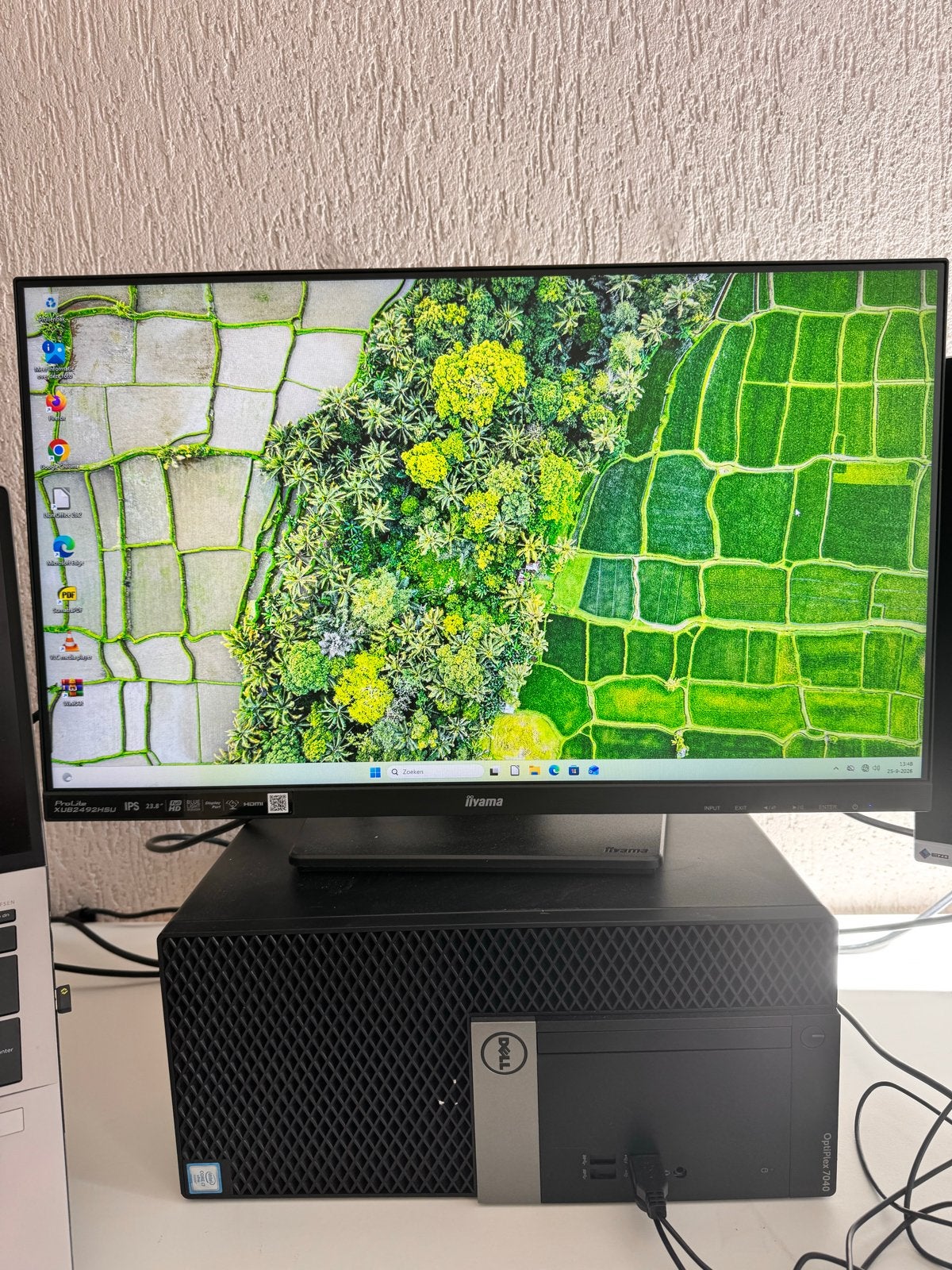 Complete PC-set: HP i7-6700, 8GB RAM, 256GB SSD, 23,8” IPS, Ophalen, Gebruikt, Met monitor, 8 GB