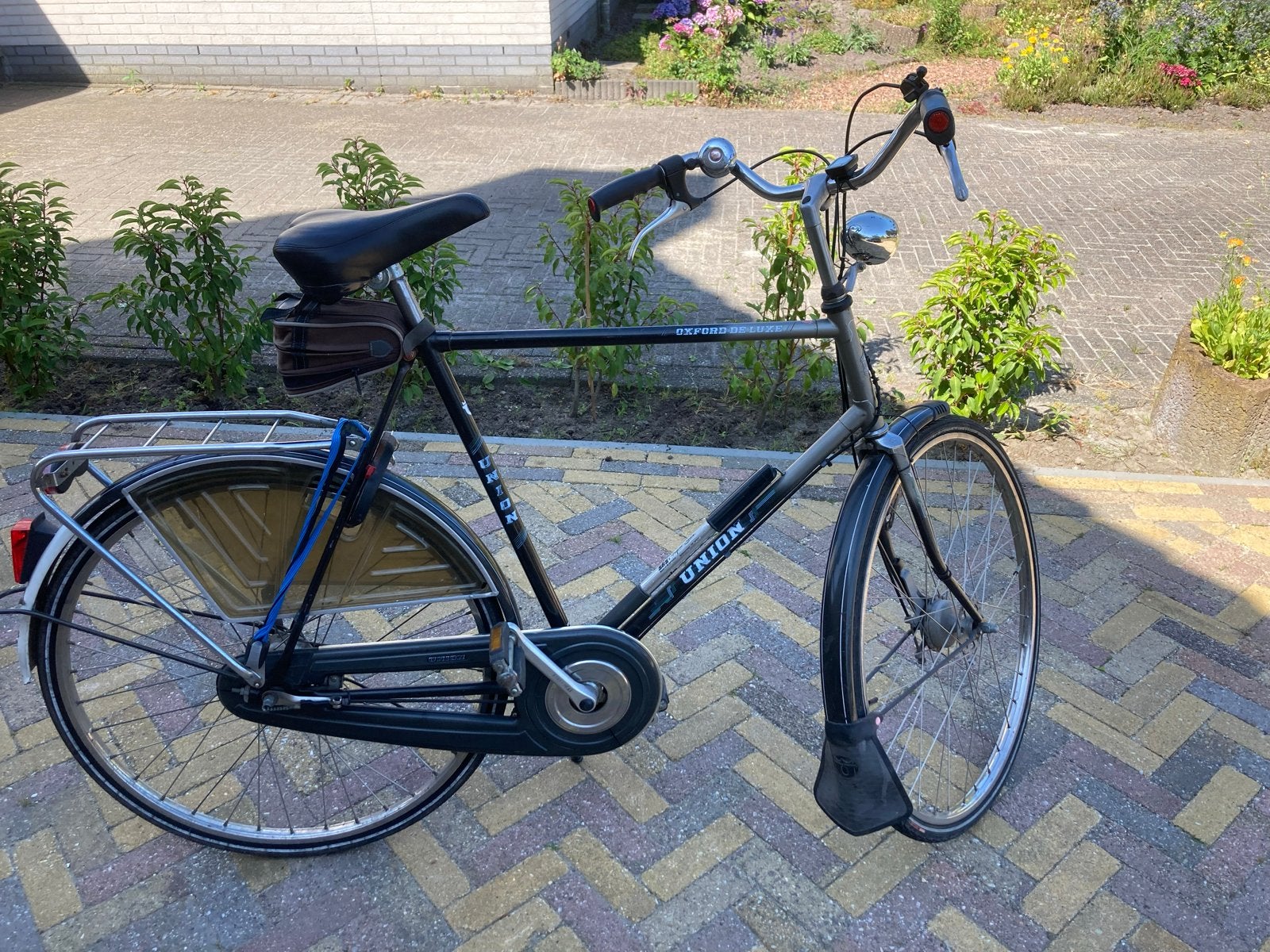 Union Oxford De Luxe herenfiets, Gebruikt, Velgrem, Versnellingen, 57 tot 61 cm