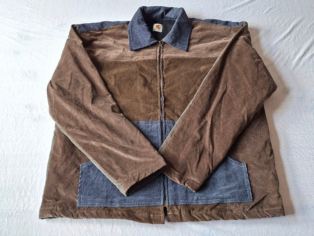 Carhartt Reworked Patchwork Jacket | L (Boxy Fit), Maat 52/54 (L), Carhartt, Meerkleurig, Carhartt