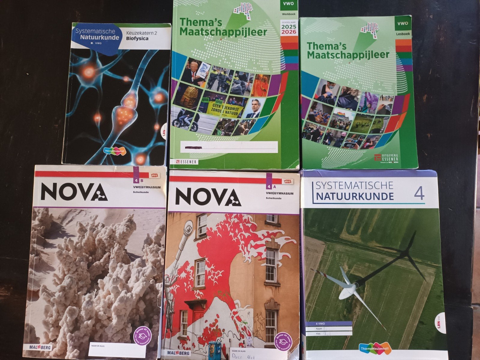 VWO 4 boeken - Scheikunde, Natuurkunde, Maatschappijleer, Ophalen of Verzenden, Zo goed als nieuw, VWO, Scheikunde