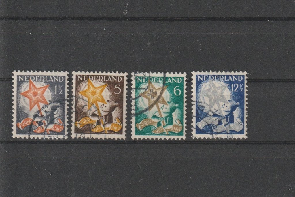 Nederland 1933, NVPH 261 t/m 264, Gestempeld., Postzegels en Munten, Postzegels | Nederland, Verzenden, T/m 1940, Gestempeld