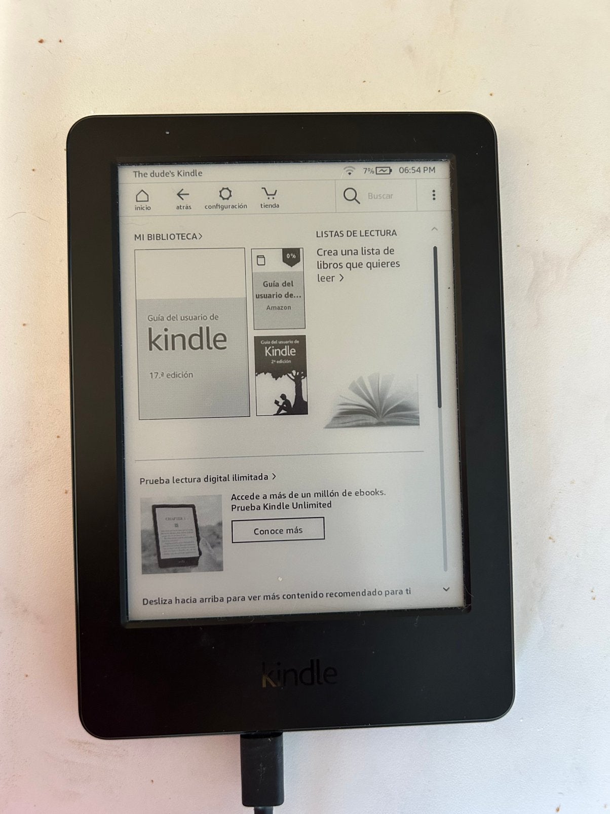 Kindle Paperwhite 2015 (7 gen), Ophalen of Verzenden, Zo goed als nieuw