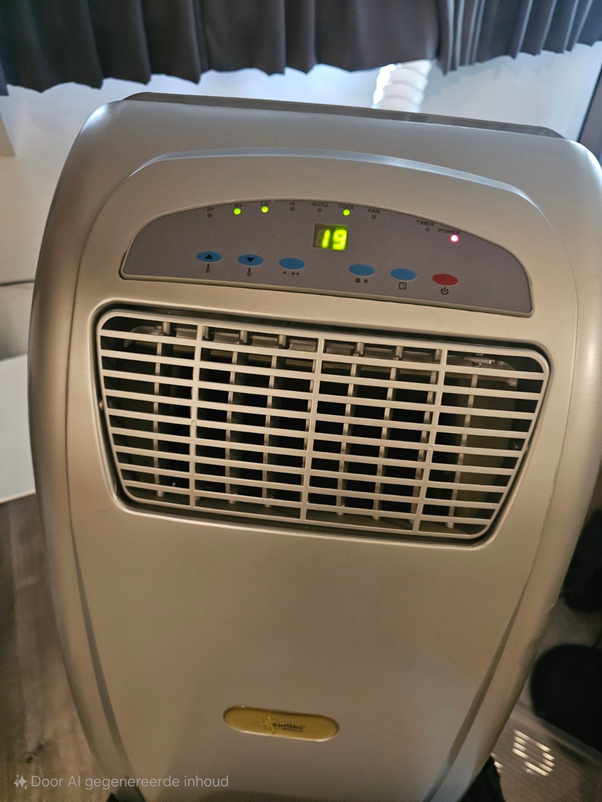 Mobiele airco Suntec met slang, Witgoed en Apparatuur, Airco's, Ophalen, Gebruikt, Minder dan 60 m³, Timer