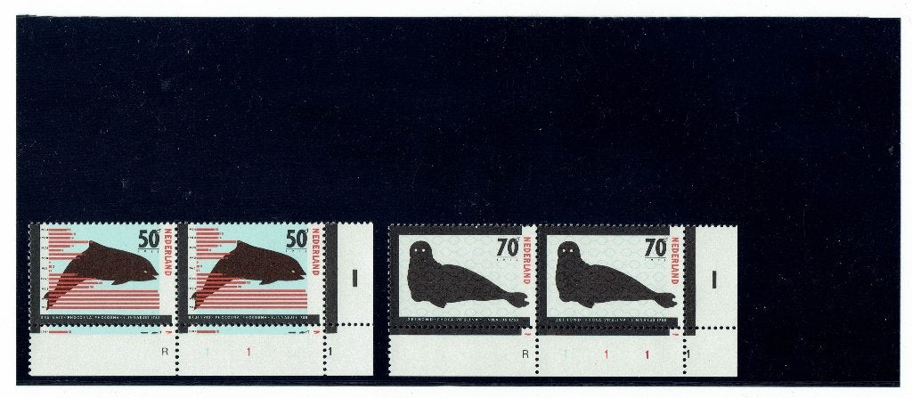 Nederland plaatnummers, Verzenden, Na 1940, Postfris