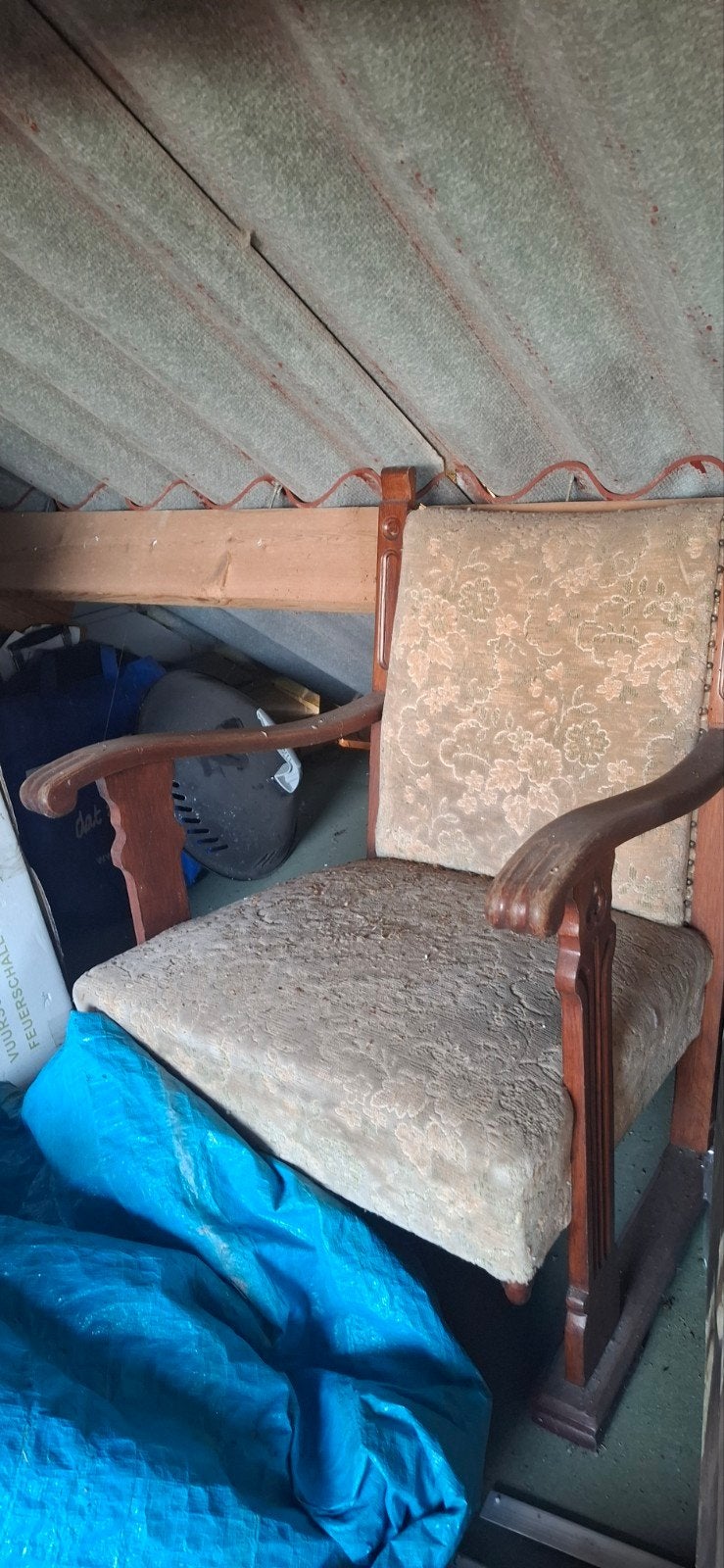 Gratis rookstoel, vaste leuning, Ophalen of Verzenden