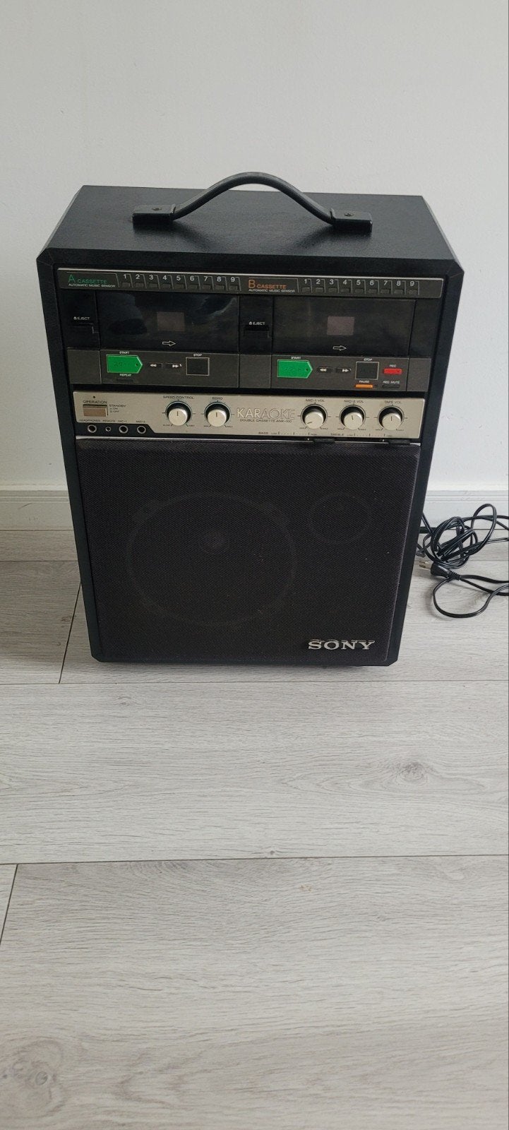 Vintage Sony Karaoke Systeem met Dubbele Cassettedeck, Audio, Tv en Foto, Karaoke-apparatuur, Ophalen of Verzenden, Gebruikt
