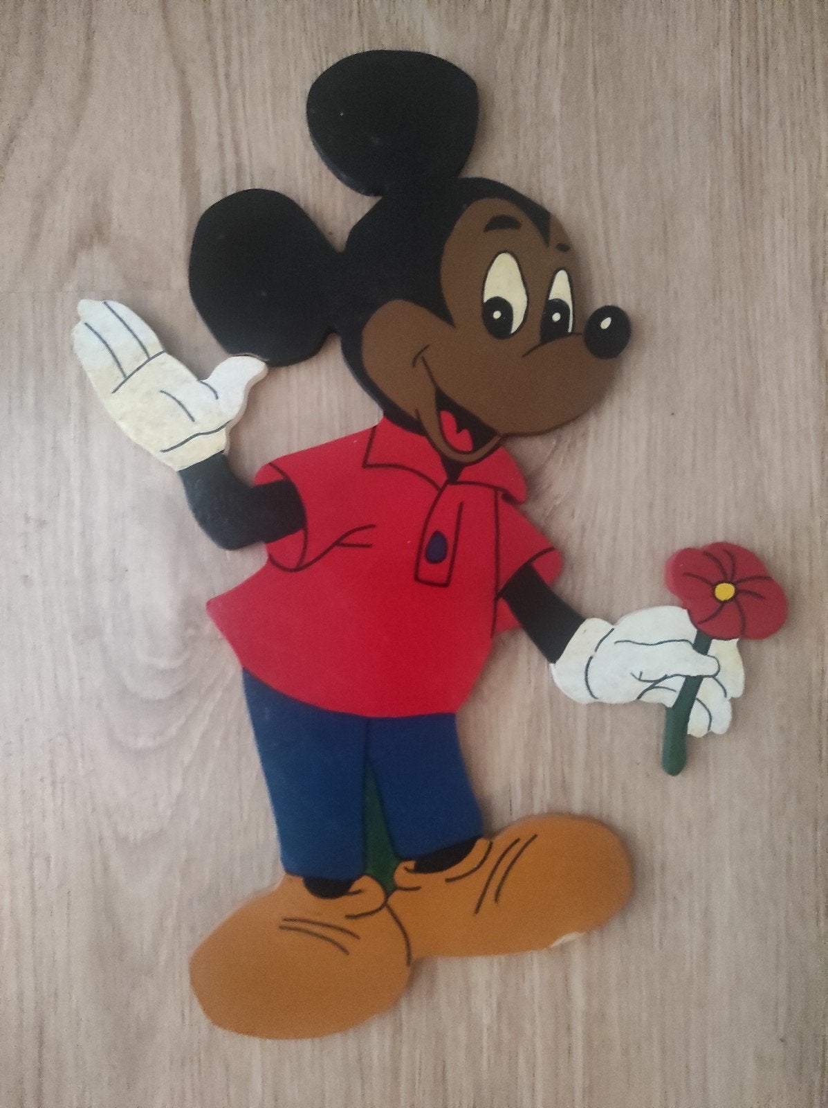 Houten Disney Mickey Mouse figuren 40 & 30 CM, Ophalen of Verzenden, Gebruikt