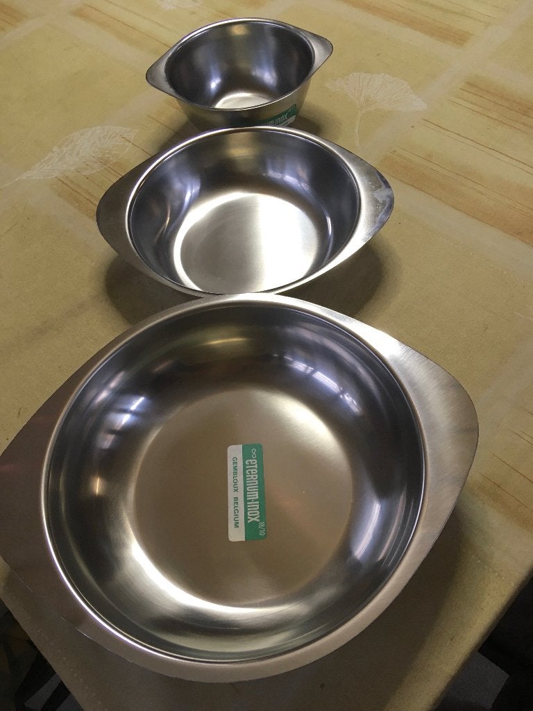 Set inoxe kommen, Overige materialen, Nieuw, Ophalen of Verzenden, Kom(men)