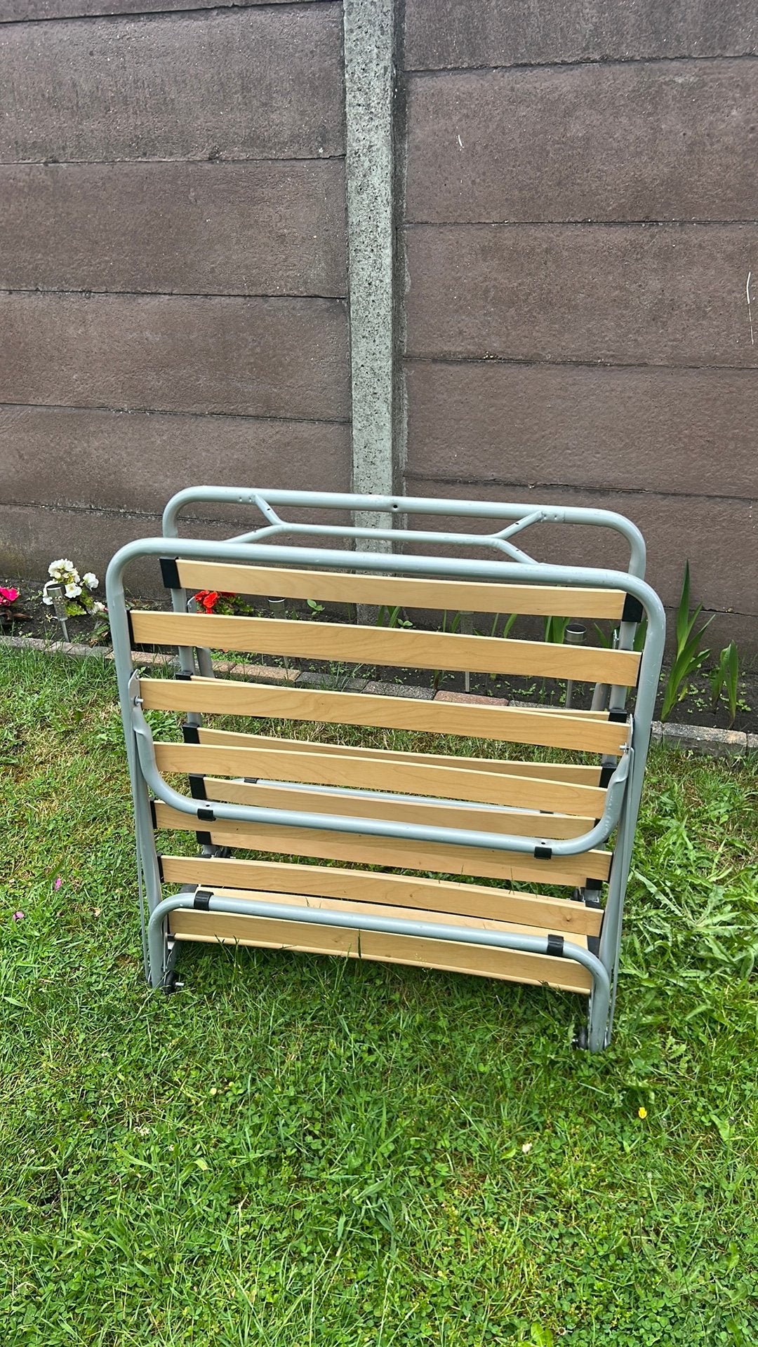 1.90 /90 cm, Ophalen, Zo goed als nieuw, Eenpersoons, Hout
