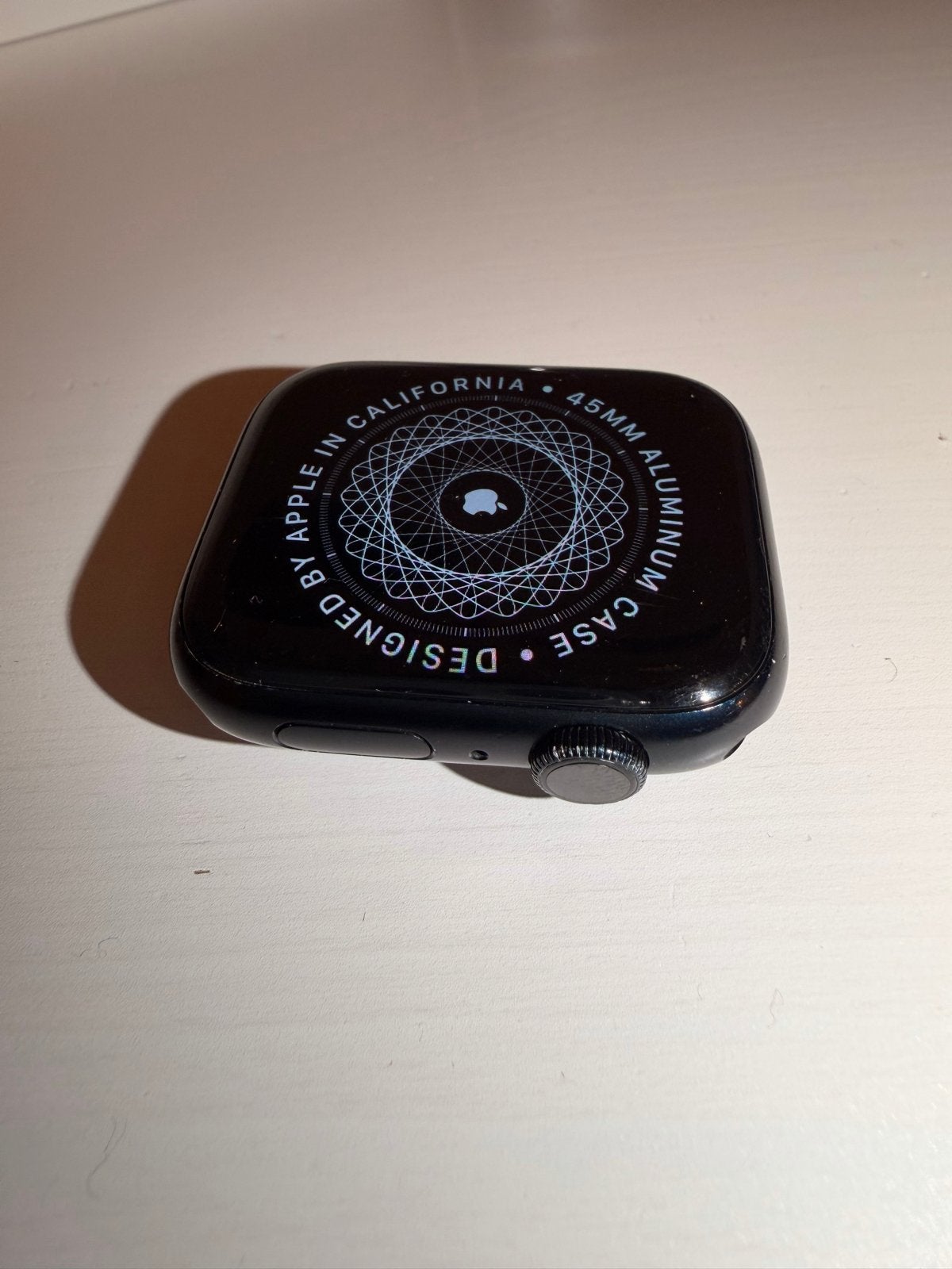 Apple Watch Series 8 45mm Aluminium Case Zwart, Zwart, IOS, Ophalen of Verzenden, Zo goed als nieuw