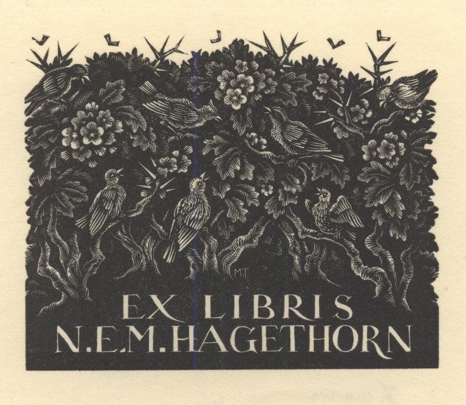 0349 Ex Libris Nederland : Thijs Mauve, 1939, Verzenden, Ex libris