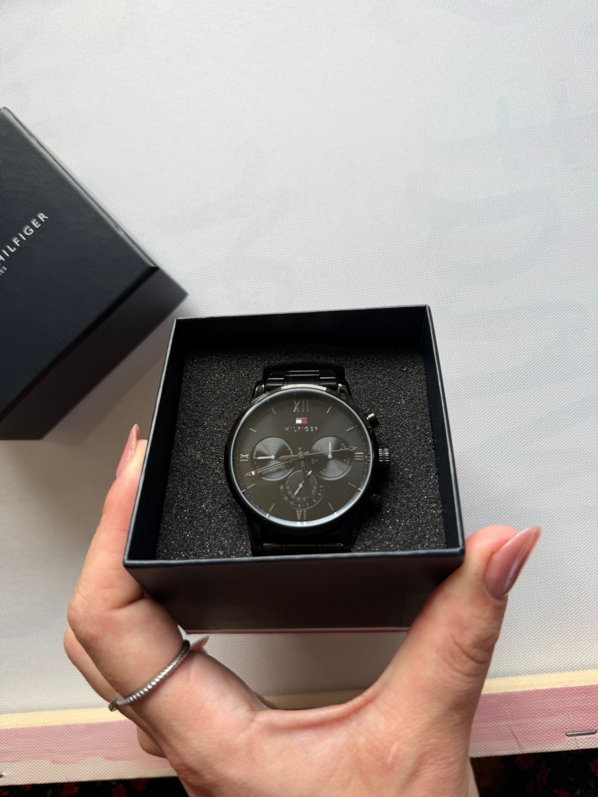 Tommy Hilfiger horloge, Ophalen, Zo goed als nieuw, Staal, Overige merken