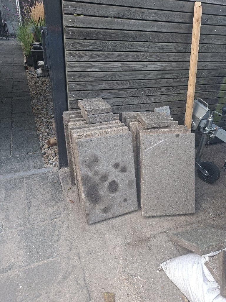 Betontegels, Ophalen, Gebruikt, Beton, Terrastegels