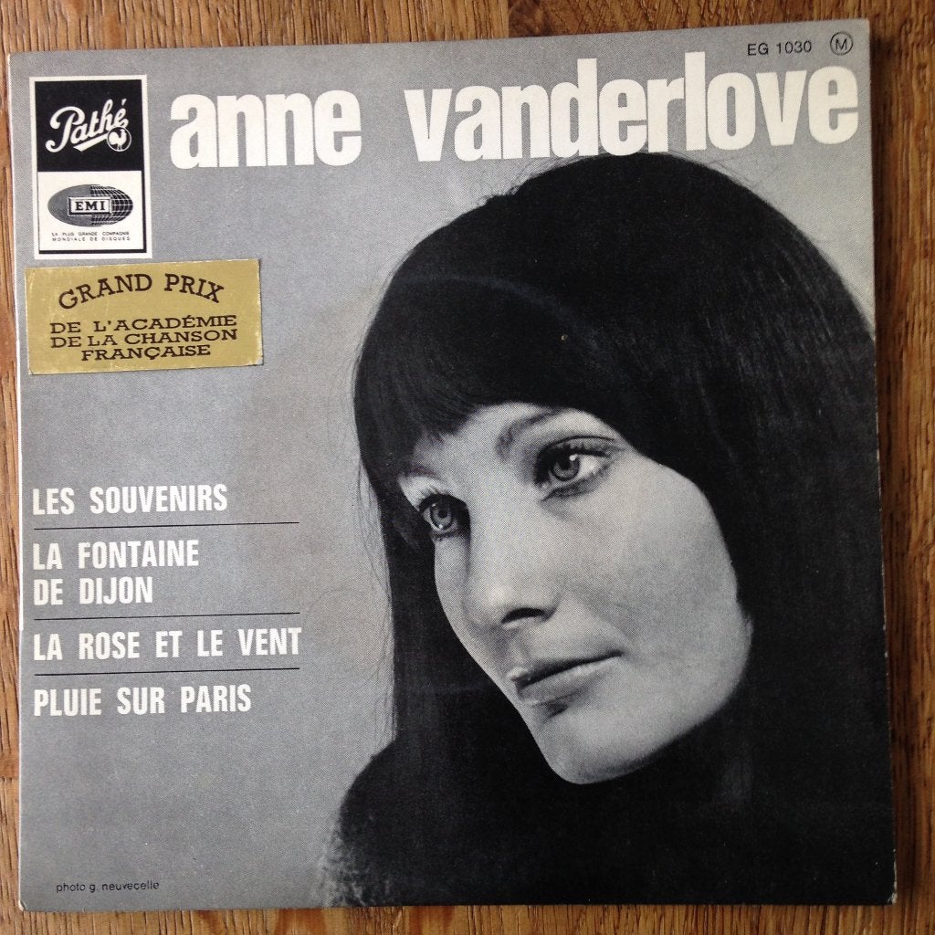 Anne Vanderlove Les Souvenirs 7" EP chanson 60s France 1967, Ophalen of Verzenden, Gebruikt, Pop