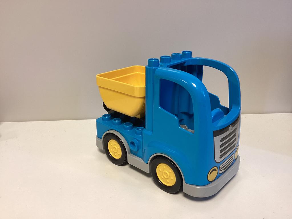 Duplo vrachtwagen blauw met kiepbak, Gebruikt, Aastvej 1, 7190 Billund, Denemarken, Product.compliance@LEGO.com, Ophalen of Verzenden