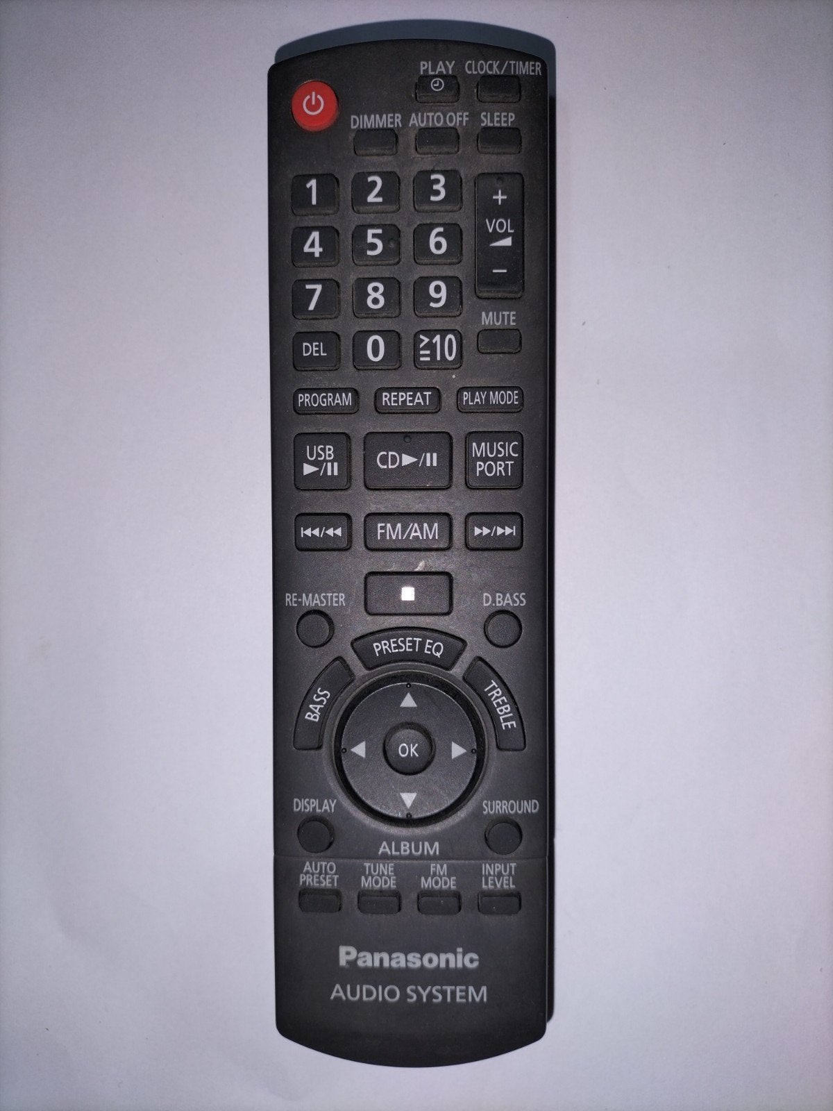 Panasonic N2QAYB000384 Afstandsbediening voor Audio Systeem, Ophalen of Verzenden, Origineel