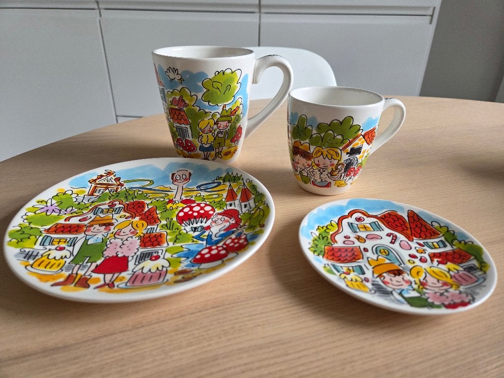 Blond amsterdam Efteling, Huis en Inrichting, Keuken | Servies, Ophalen, Zo goed als nieuw, Overige stijlen, Kop(pen) en/of Schotel(s)