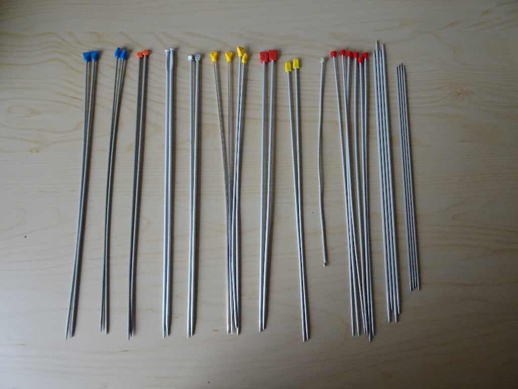 set van 33 breinaalden, Ophalen of Verzenden, Gebruikt, Breien, Naald