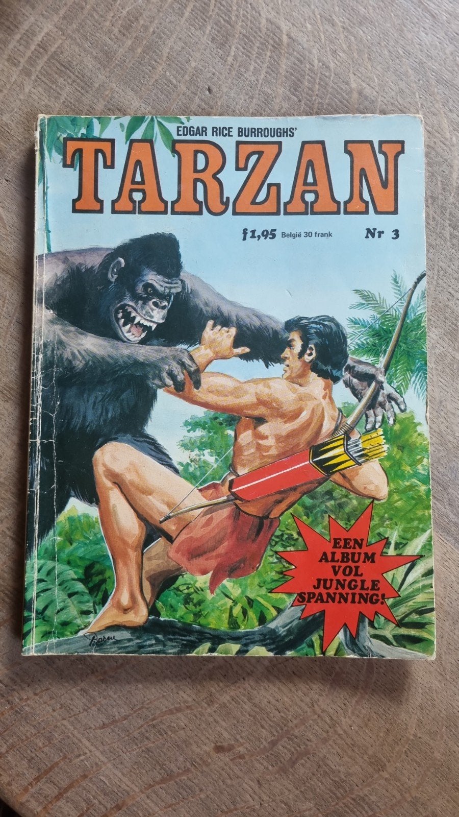 Tarzan Nr 3 - Edgar Rice Burroughs' Stripboek, Eén stripboek, Ophalen of Verzenden, Gelezen, Edgar Rice Burroughs