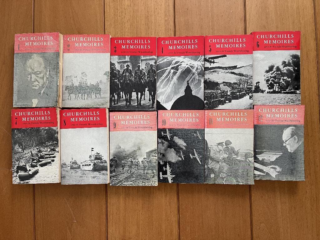 Memoires van Churchill, Tweede Wereldoorlog, 12 delen., Ophalen of Verzenden, Gelezen, Geschiedenis en Politiek