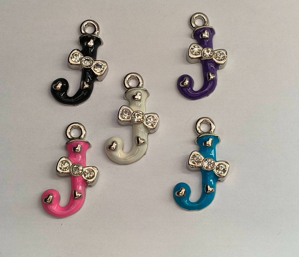 Metalen letter J, Overige thema's, Meerkleurig, Zo goed als nieuw, Knutselmateriaal