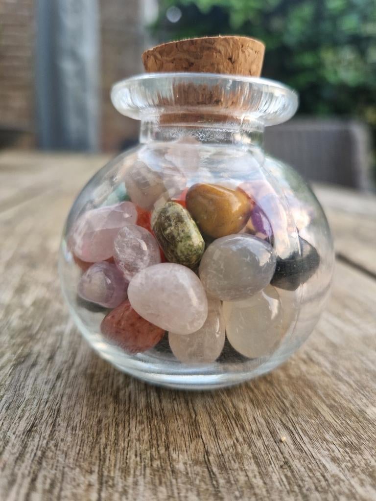 Potje geluk met trommelsteentjes 220 gram, Ophalen of Verzenden, Nieuw