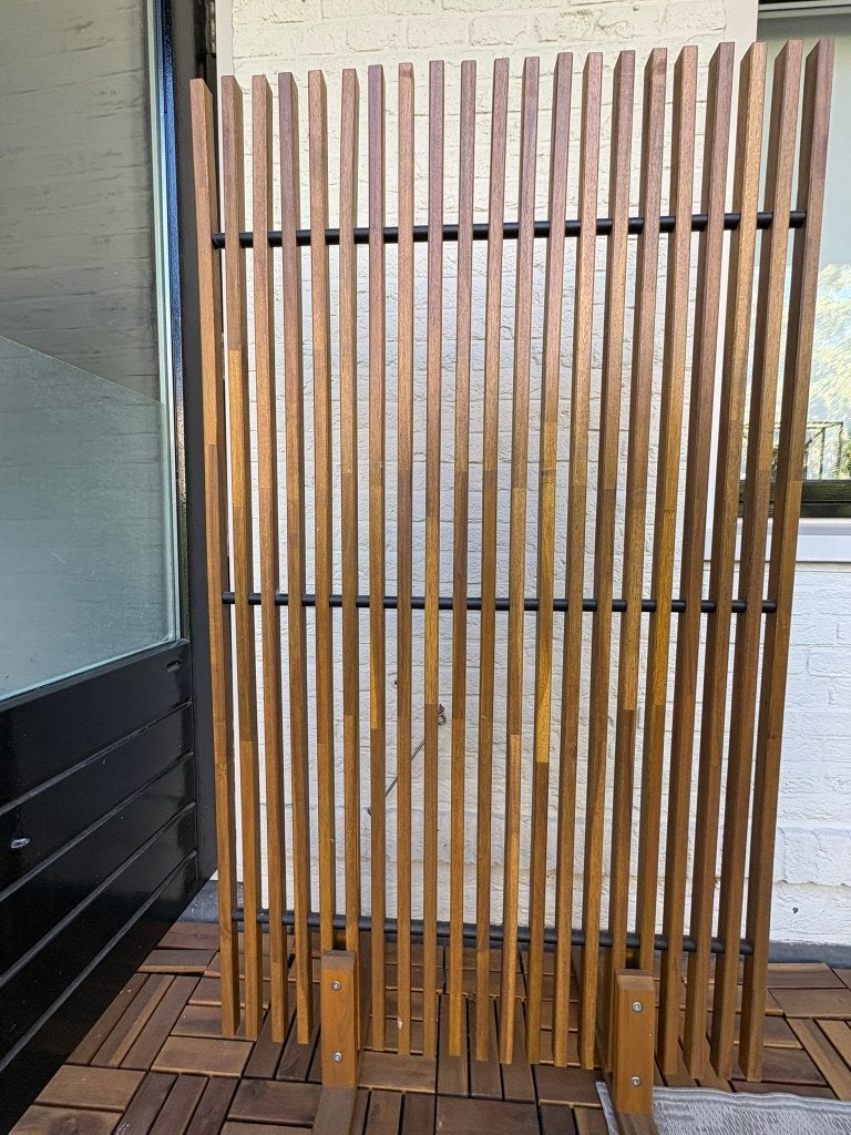 IKEA NÄMMARÖ Privacyscherm | Balkon | Terras | Acaciahout, Ophalen, Gebruikt, Minder dan 100 cm, 100 tot 150 cm