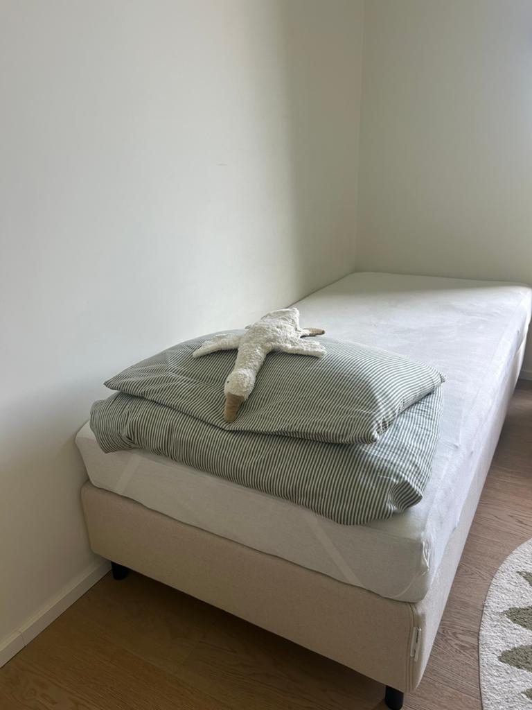 Boxspring 1 persoon IKEA, Ophalen, Zo goed als nieuw, Eenpersoons, 90 cm