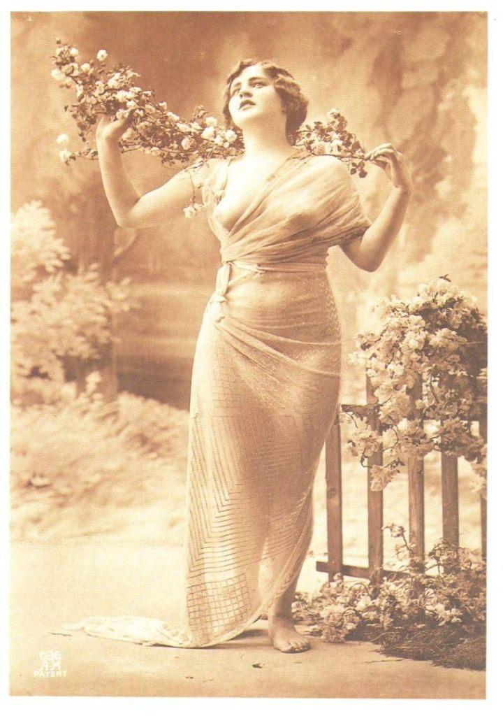 The Flower Girl copy uit 1920 - sexy Bloemenmeisje -, Ophalen, 1920 tot 1940, Ongelopen, Cultuur en Media