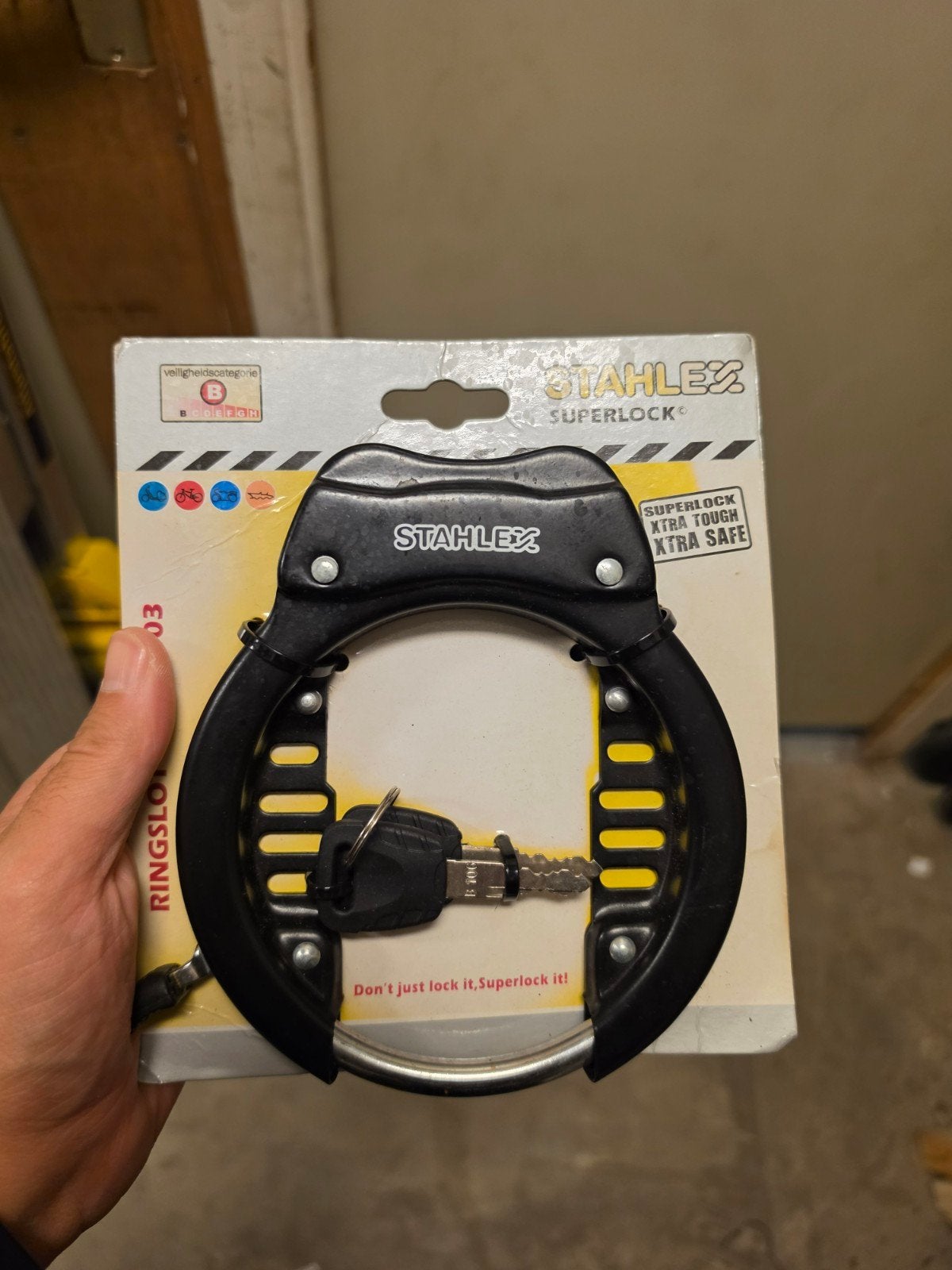 Stahlex Superlock Ringslot - Extra Veilig Fietsslot, Ophalen of Verzenden