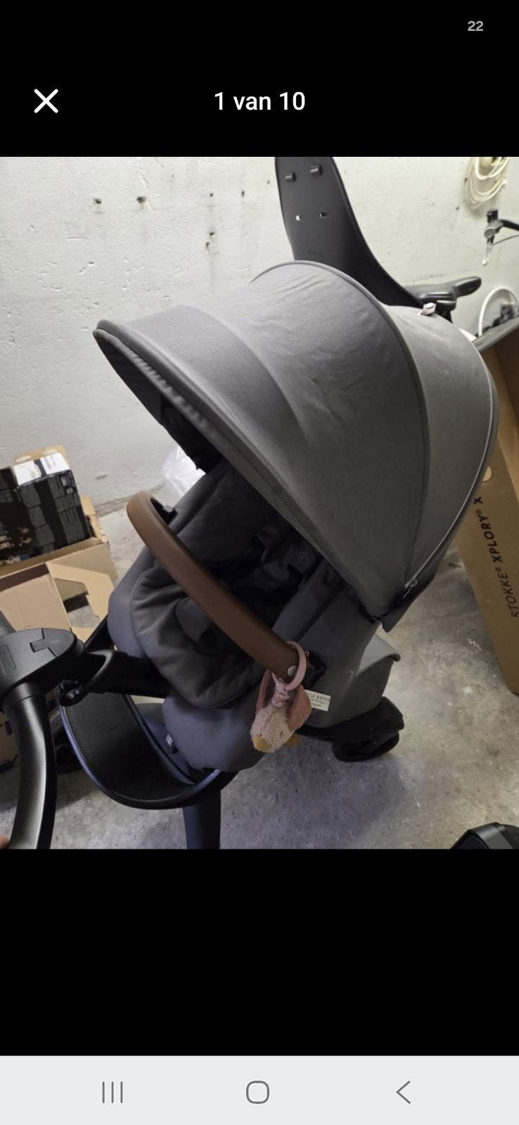 Complete set Stokke Xplory X, Ophalen, Zo goed als nieuw, Verstelbare rugleuning
